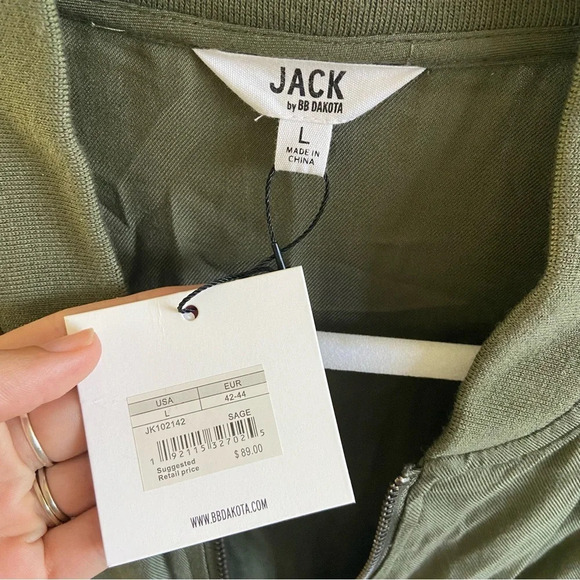 ✨3/$20 NWT Jack by BB Dakota light bomber jacket - Picture 5 of 7